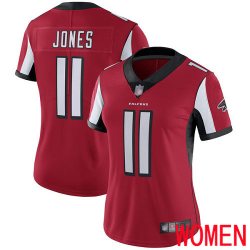 Atlanta Falcons Limited Red Women Julio Jones Home Jersey NFL Football #11 Vapor Untouchable->women nfl jersey->Women Jersey